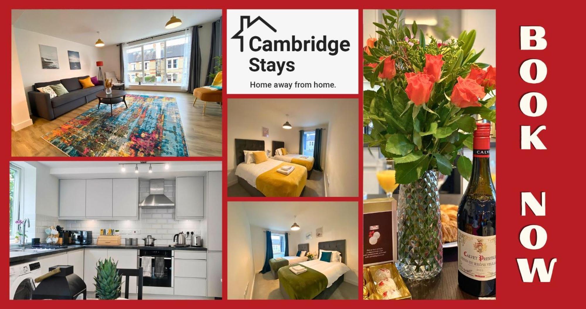 Cambridge Stays Riverside 2Br Flat-Walk To Centre-Parking-Balcony מראה חיצוני תמונה